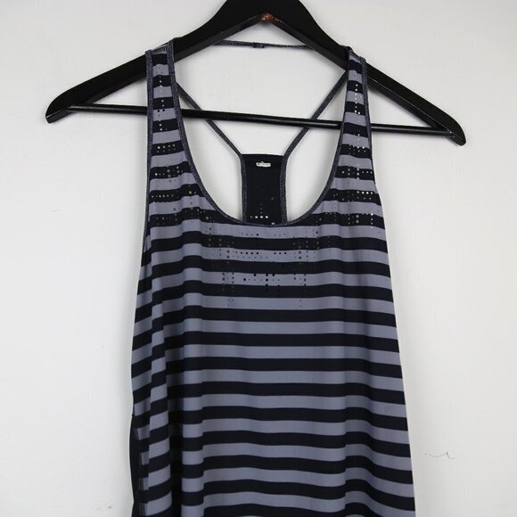 Lululemon Water Bound Singlet Apex Stripe Printed Black Dune/Black/Burlap - Picture 3 of 6